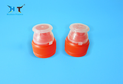Sports Plastic Water Bottle Caps 28mm Neck size With Double Safety Ring Pull