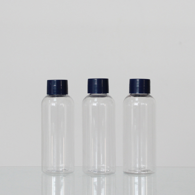 Plastic 60ml Round Cosmetic Bottles With Different Kinds Of Cap Custom Color