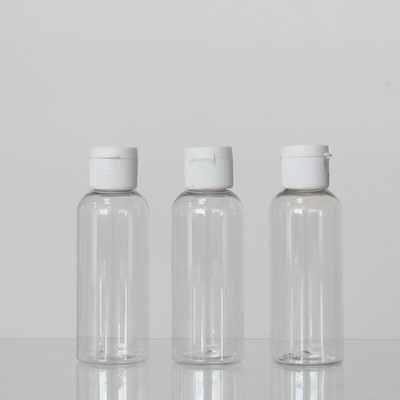 Plastic 60ml Round Cosmetic Bottles With Different Kinds Of Cap Custom Color