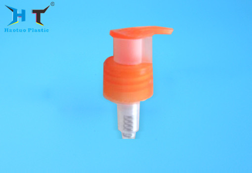 Shiny Aluminum Closure Lotion Dispenser Pump 24 / 410  With Clip Cap