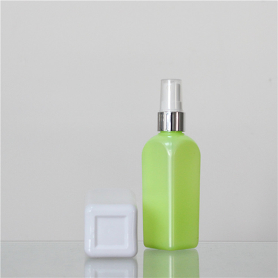 Different Colors 120ml 250ml Square Shape Cosmetic Spray Plastic Bottle