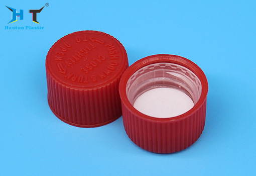 Red Color Tamper Proof Cap , Child Safety Bottle 20 400 Cap No Dust