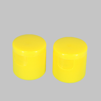 Colorful Flip Top Plastic Caps 3mm And 5mm Orifice 28 / 415 For Cosmetic Bottle