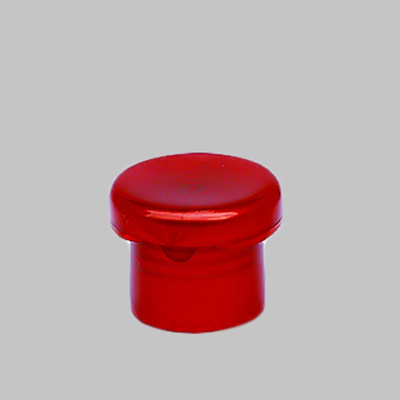 Transparent Flip Top Bottle Lids Red Polish Surface For Cream Bottle