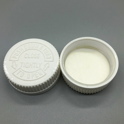 Matte Plastic Bottle Screw Caps Blue Color Spray Painting 38 / 400 Neck Size