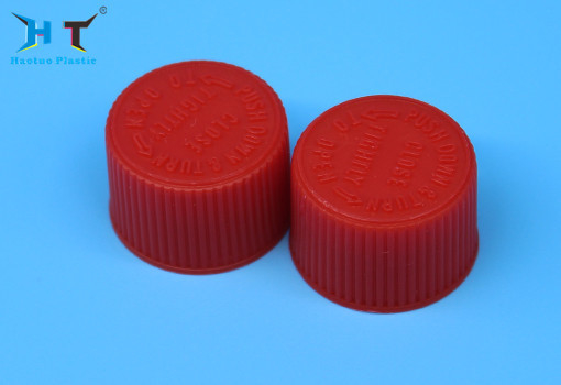Red Color Tamper Proof Cap , Child Safety Bottle 20 400 Cap No Dust